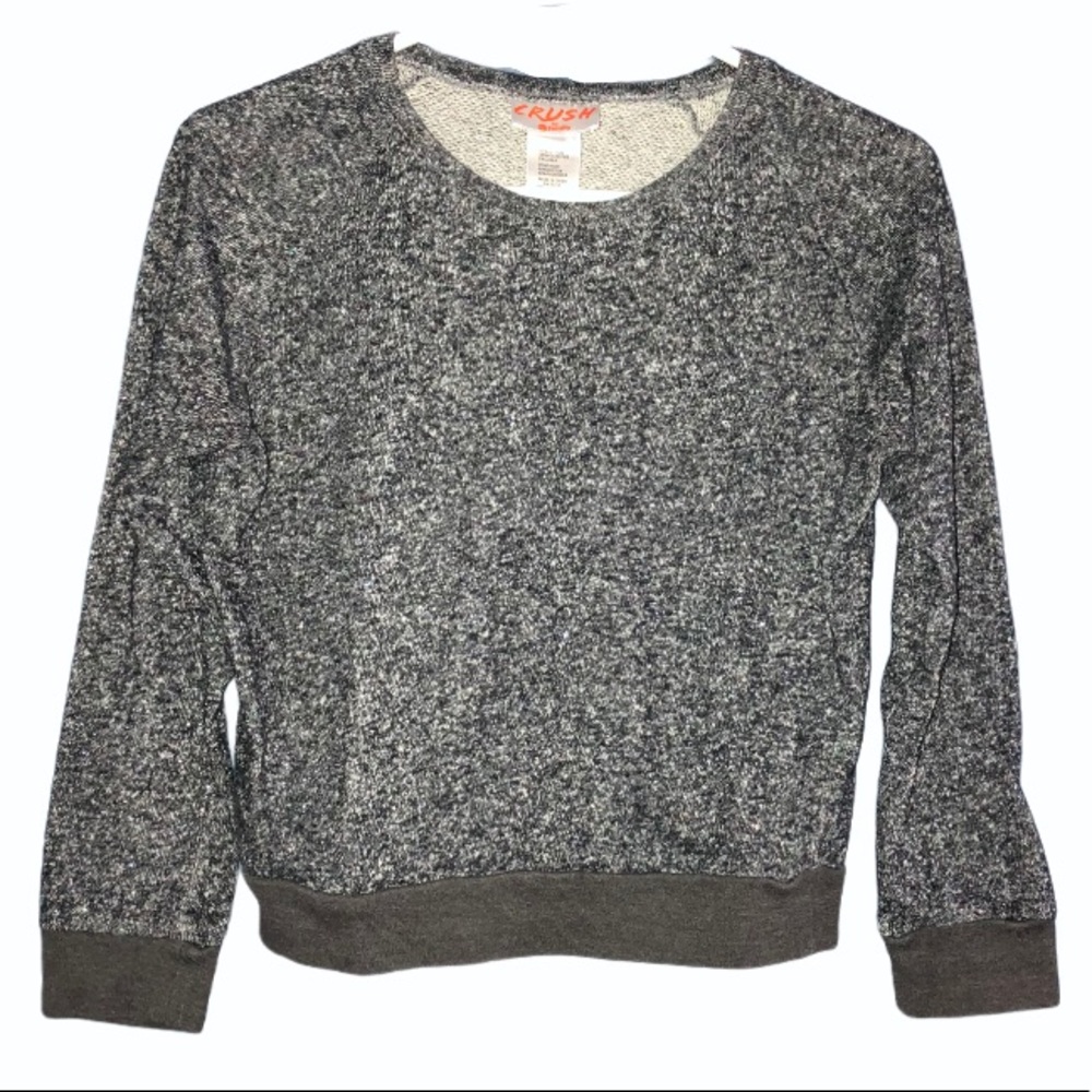 Crush by ABC Family Gray Sparkle Sweater